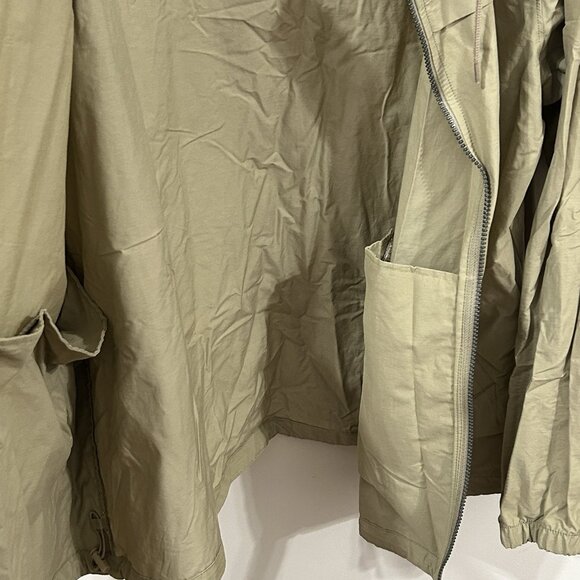 90s Y2K Columbia Dad Jacket Tan Lightweight Hooded Jacket Zip Pockets Mens 2XL - Picture 10 of 14